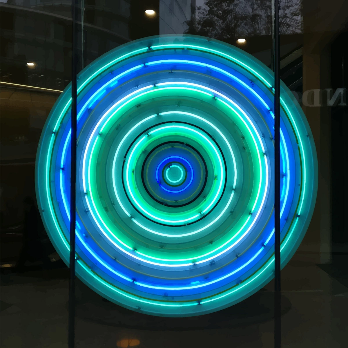 Neon fény installáció